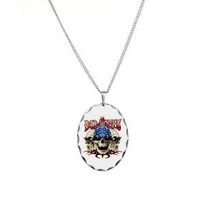    Necklace Oval Charm Bad Bones Skulls Artsmith Inc Jewelry