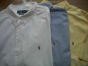 Polo Ralph Lauren Classic SS Oxford Shirt 3XB 3XLT 4XB 4XLT 5XB $80 