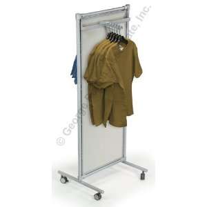  68h Clothing Rack with Gray Laminate Panels, (2) Waterfall 