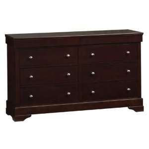   Dresser (Cappuccino) (36.02H x 60.63W x 18.9D) Furniture & Decor