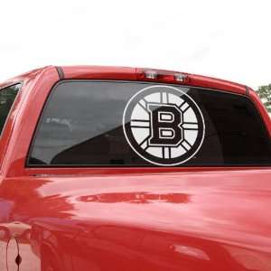  NHL Boston Bruins 18 x 18 White Logo Decal