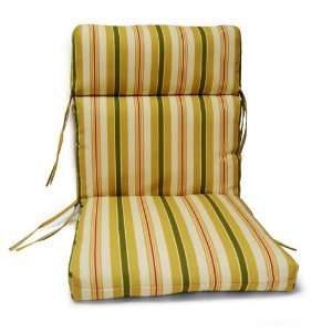  Aluminum Chair Replacement Cushion, Alex Stripe Gold