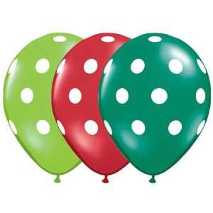  11 Assorted Polka Dot (100) Latex Balloons Toys & Games
