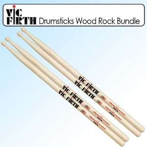  Vic Firth Firthrock Drumsticks Wood Rock Outfit Of 2 Sets 
