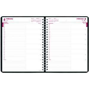  Brownline 2012 Daily Planner, Twin Wire, Black, 11 x 8.5 