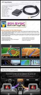   HD TouchSreen 2Din GPS DVD Player Car iPhone BT Stereo + US Map  