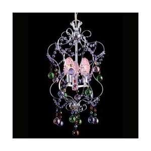   18 Inch Multicolored Lancaster Chandelier with Polished Chrome Finish