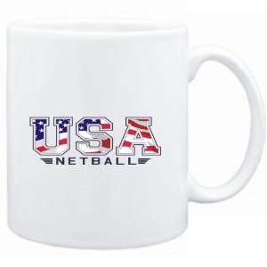  Mug White  USA Netball / FLAG CLIP   ARMY  Sports 