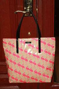   Daycation Bon Shopper Flaming Pink and Cream Flamingo Bag/Tote  