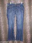 Maurices Ashlyn Boot Stretch Whiskers Destressed Blue Jeans Size 5/6 S 