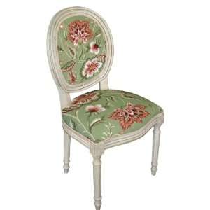  123 Creations C909GWDC Jacobean  Green Dining Chair 