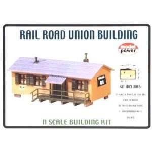  Railroad Union Building Kit N Scale Model Power Toys 
