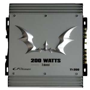  Ultimate T1 200 120 Watt Amplifier (One Channel, Silver 