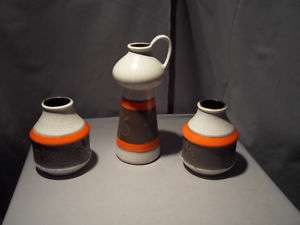 Vintage Retro Modern Set of Vases Germany  