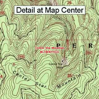  USGS Topographic Quadrangle Map   Center Star Mountain 