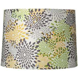  Multi Color Abstract Flower Drum Shade 13x14x10 (Spider 