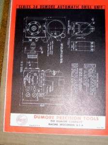 Vtg Dumore Company Catalog~Automatic Drill Unit~Tapping  