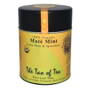  100% Organic Pure Leaf Teas, Mate Mint, Yerba Mate 
