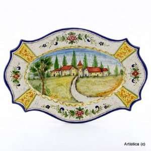  PAESAGGIO VENEZIA Rect. wall plate Tuscan landscape (20 D 
