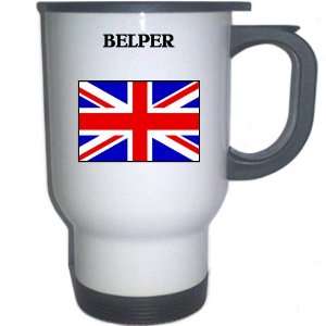  UK/England   BELPER White Stainless Steel Mug 