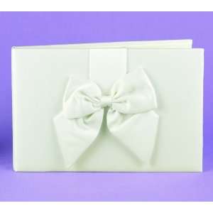 Ivory Classic Beauty Guest Book   Personalized 