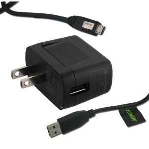 For ATT Z221 OEM Home Wall Charger + USB Data Sync Cable Link Cord 