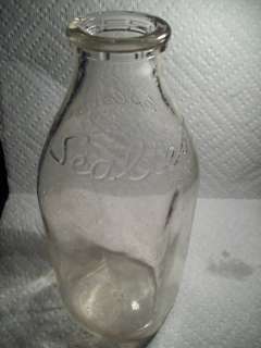 SEALTEST MAPLEHURST   Vintage Dairy Milk Bottle  