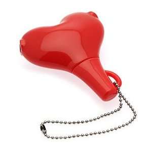    Red Heart Shaped Keychain Headphone Splitter Cable Electronics