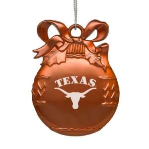  University of Texas   Pewter Christmas Tree Ornament 