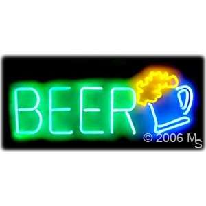 Neon Sign   Beer, Logo   Large 13 x 32  Grocery 
