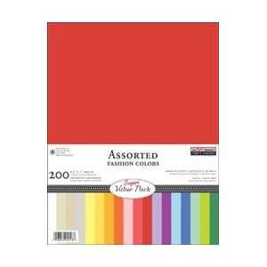 Paper Company Cardstock Super Value Pack Asst 8.5X11 200/P by Paper 