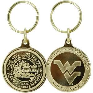    West Virginia Mountaineers Bronze Coin Keychain