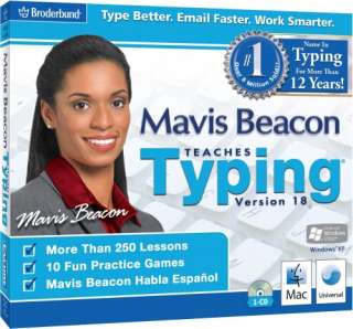 Mavis Beacon Teaches Typing 18 PC Mac New  