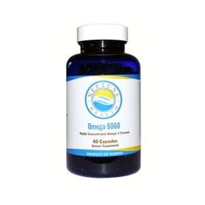 OMEGA 8060 Highly Concentrated Omega 3 Formula, Fish Oil, 60 Capsules 