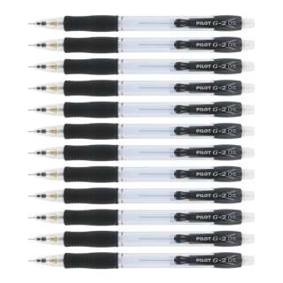 12 Pilot G2 Black 0.5mm Mechanical Pencils  