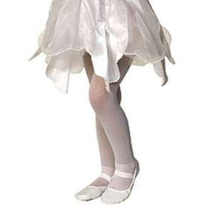   By Rubies Costumes White Sparkle Tights   Child / White   Size Medium