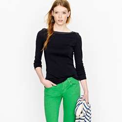 Perfect fit tape boatneck tee $32.50 [see more colors] CATALOG 