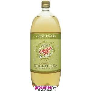 Canada Dry Ginger Ale Green Tea, 2 Liter Bottle (Pack of 6)  
