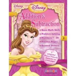  Disney Princess Book   Addition & Substraction Workbook with Reward 