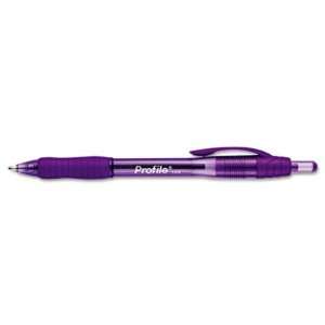  Papermate Profile Ballpoint Retractable Pens, Purple Ink 