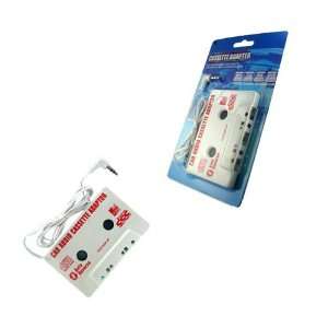  White Car stereo Cassette Adapter for Iphone 4S Cell 