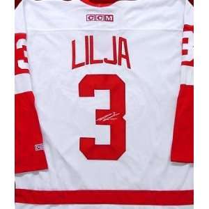 Andreas Lilja Autographed Hockey Jersey (Detroit Red Wings)