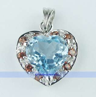   blue topaz pendant beautiful elegant gemstone jewelry 