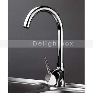 Kitchen Faucet Solid Brass Chrome Finish Classic Style  