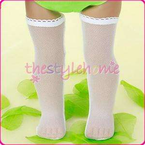 white Fishnet Socks/Stockings for American Girl Doll  