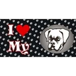   My Boxer License Plates Plate Plates Tag Tags auto vehicle car front