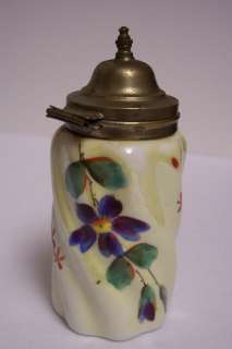 Nice Porcelain Hand Painted Mustard Pot   No Spoon  