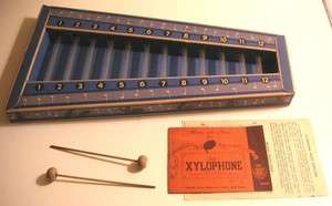 Zil O Phone Xylophone Instrument Vintage Childs Children Musical Toy 