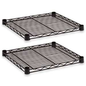  Industrial Wire Shelves Black 18 x 18 2/Pack Electronics