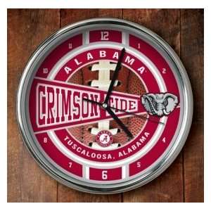  Alabama Crimson Tide Chrome Wall Clock